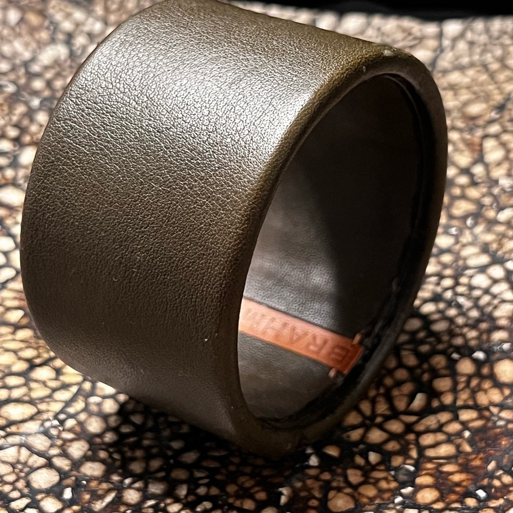 Brahmin Brown Leather Cuff Bracelet